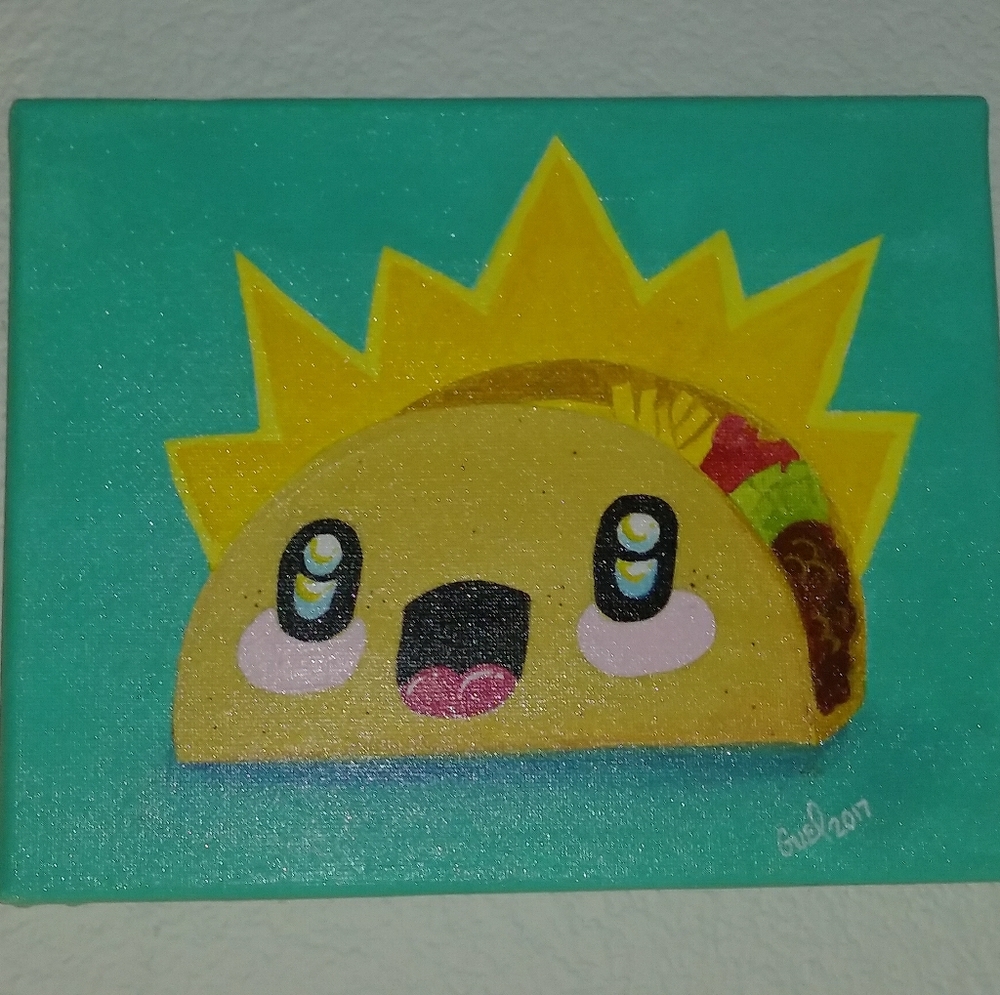 Kawaii Taco Painting